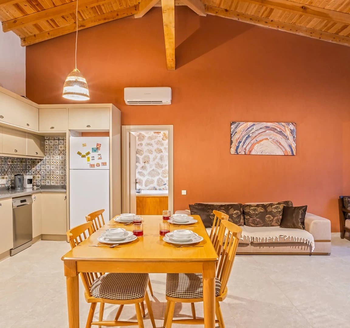 Kaş Kalkan'da Taş ve Ahşap Tasarımlı Özel Havuzlu Doğa Manzaralı Villa – villa paketi villa lara 31 960