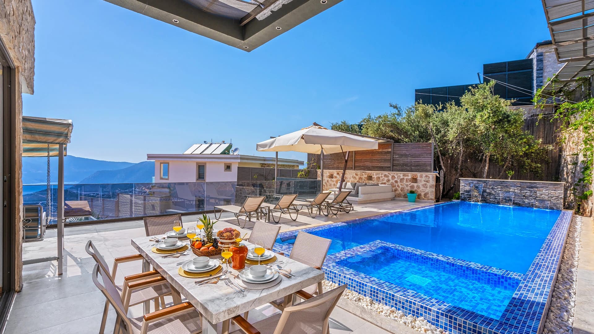 Lüks Villa - Kördere'de Kapalı Havuz, Sauna, Hamam ve Jakuzi – Villa Mecan Blu (7)