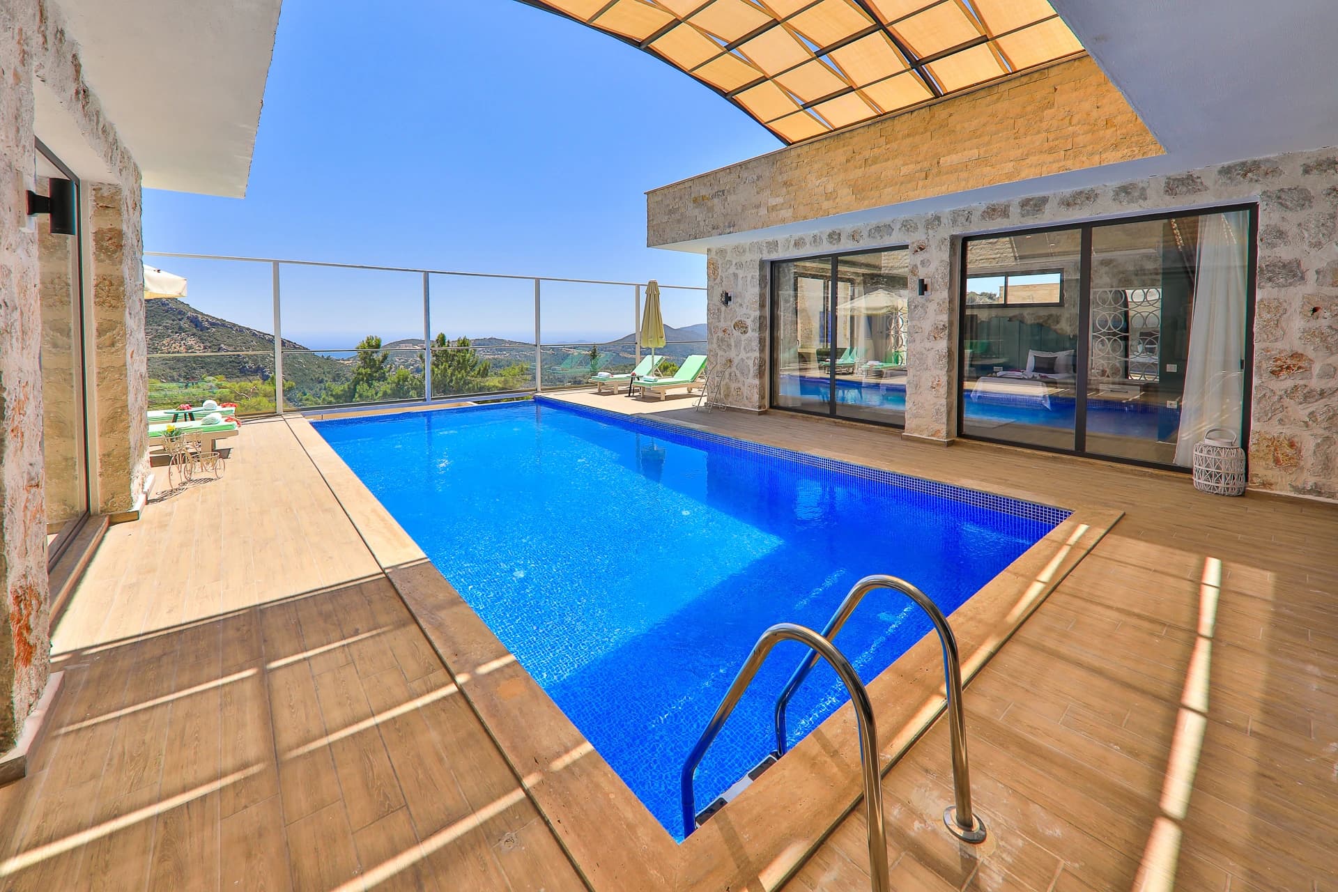 Jakuzili Isıtmalı Havuzlu Taş Villa - İslamlar'da Kış-Yaz Tatil