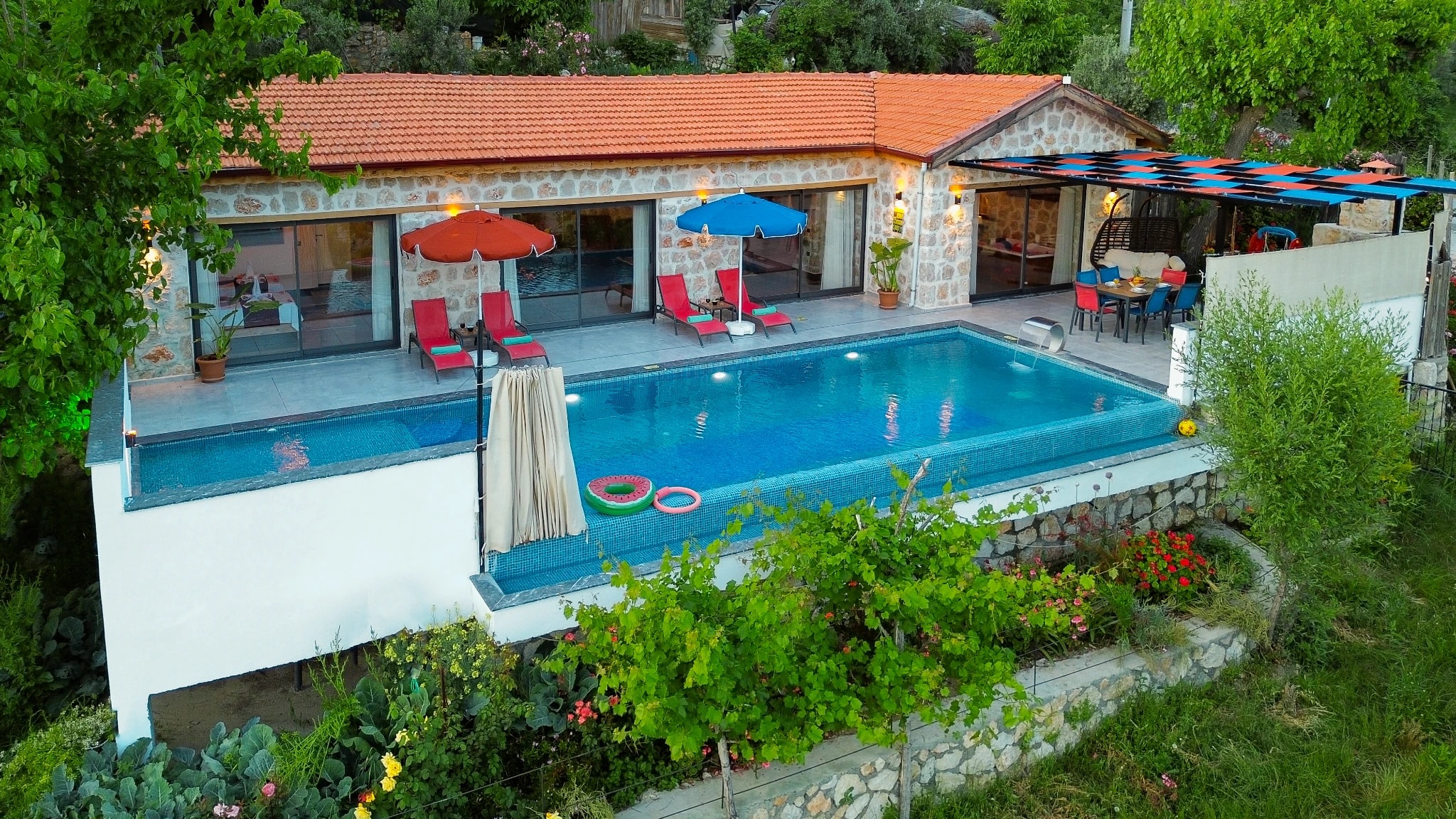 Islamlar Kalkan'da Özel Havuzlu, Jakuzili ve Doğa Manzaralı 2 Yatak Odalı Korunaklı Villa – Copy of DJI 0147