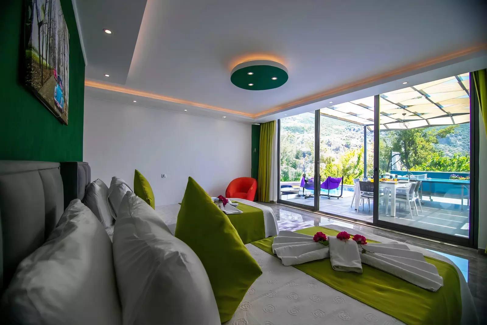 Honeymoon Villa with Jacuzzi - Fully Sheltered Pool & Nature View in Islamlar image 4 of 33